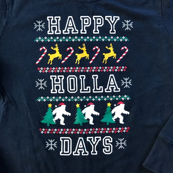 EUC! Oshkosh b'gosh blue Holla Days T-shirt size 6 - Picture 2 of 3